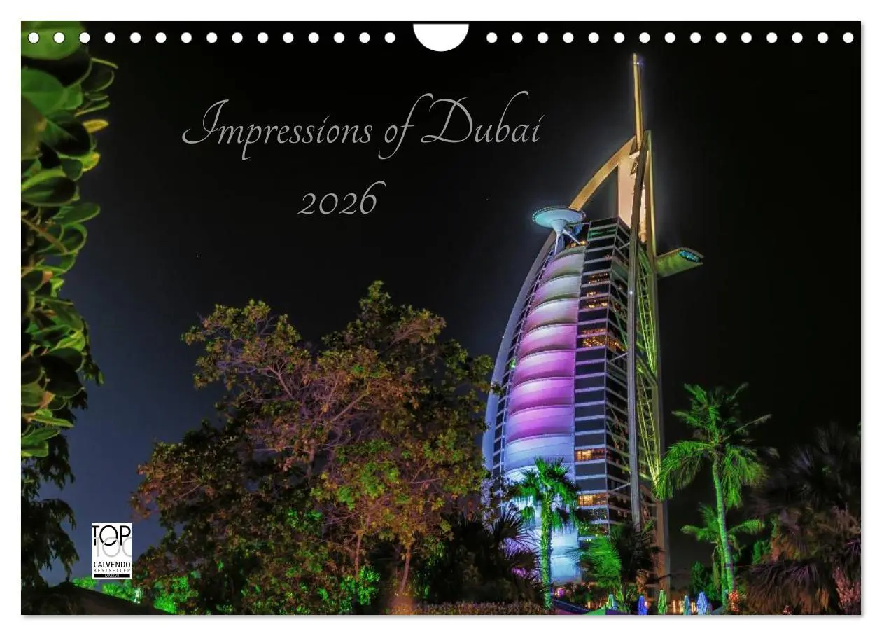 Cover: 9783457977187 | Impressions of Dubai 2026 (Wandkalender 2026 DIN A4 quer), CALVENDO...