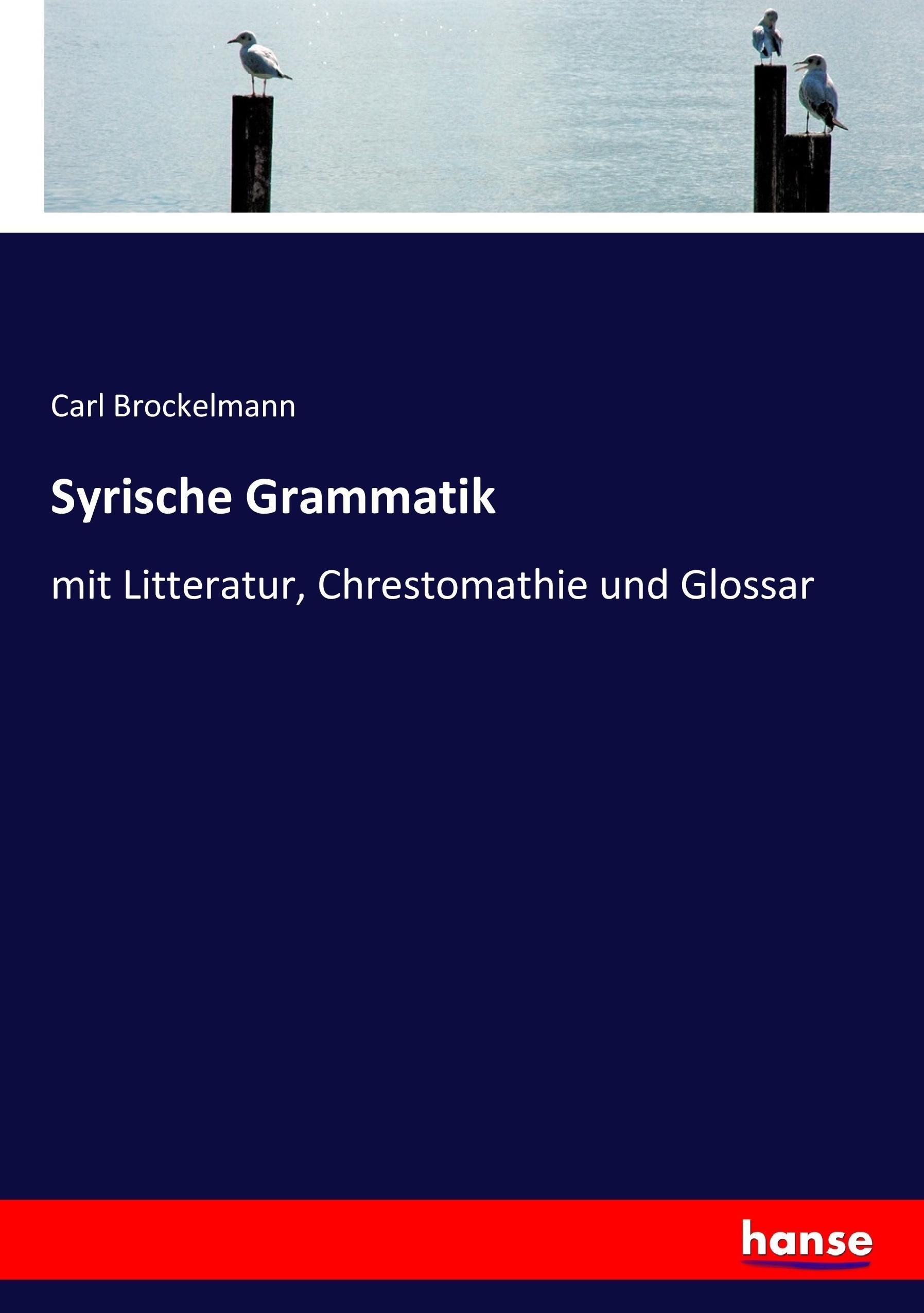 Syrische Grammatik | mit Litteratur, Chrestomathie und Glossar | Carl Brockelmann | Taschenbuch | Paperback | 316 S. | Deutsch | 2017 | hansebooks | EAN 9783744697187 - Brockelmann, Carl