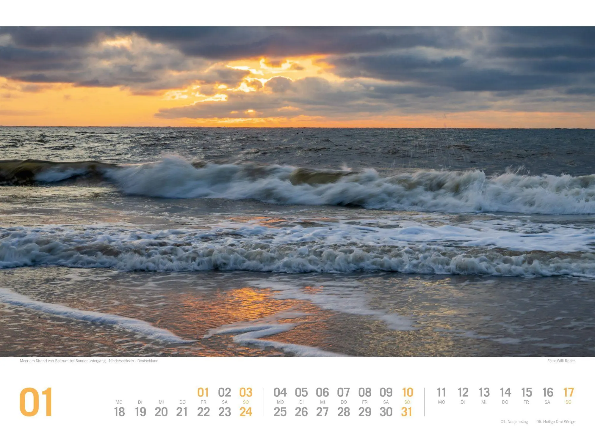 Bild: 9783838437187 | Nordsee ReiseLust Kalender 2027 von Ostfriesland bis nach Sylt | GmbH