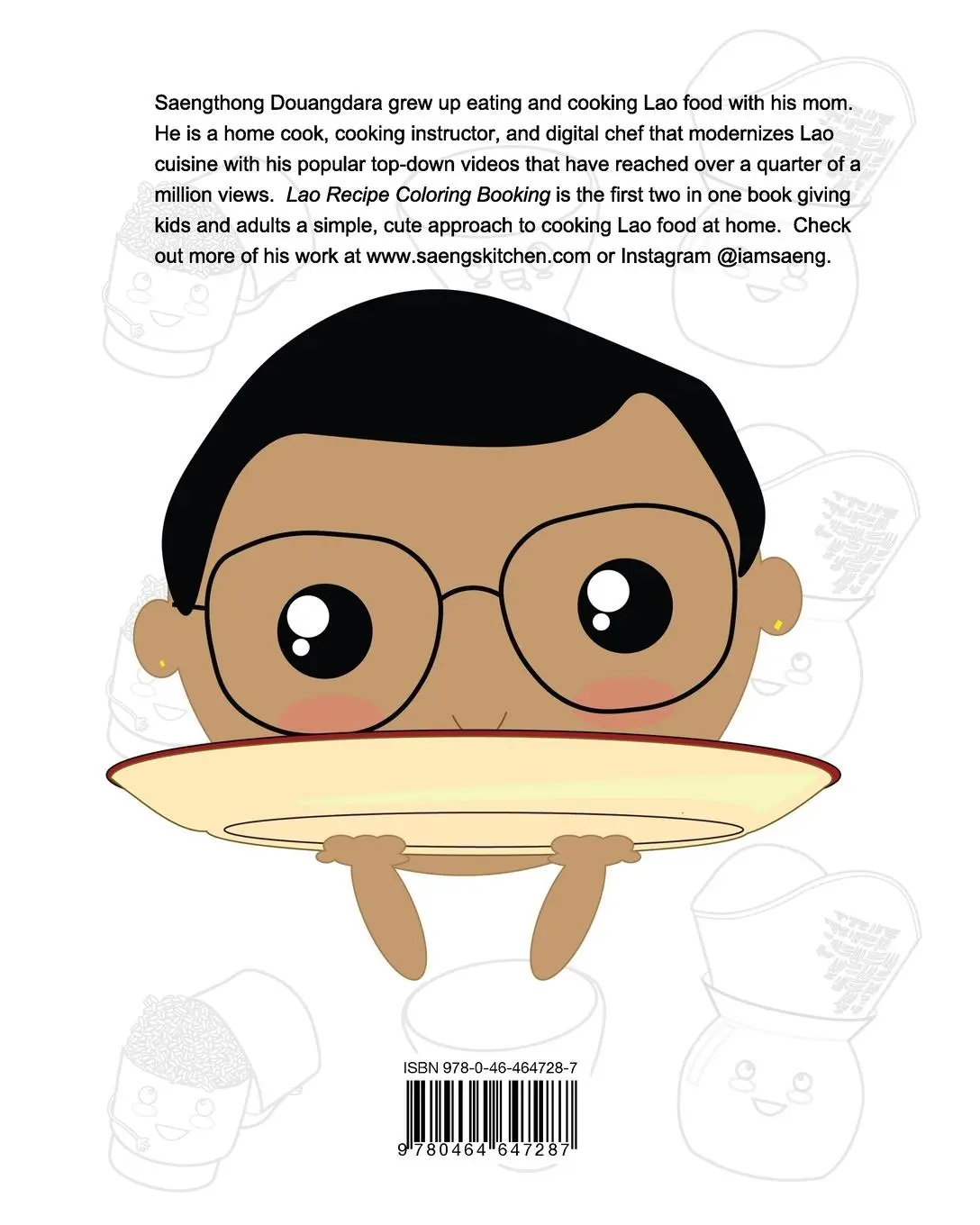 Rückseite: 9780464647287 | Papaya Salad Lao Recipe Coloring Book | Lao Recipe Coloring Book