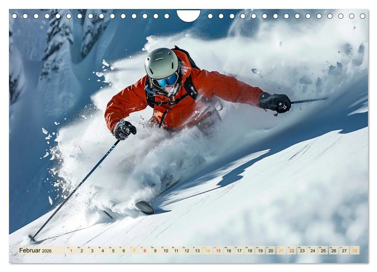 Bild: 9783457347287 | Skifahren - tolle Momente (Wandkalender 2026 DIN A4 quer), CALVENDO...