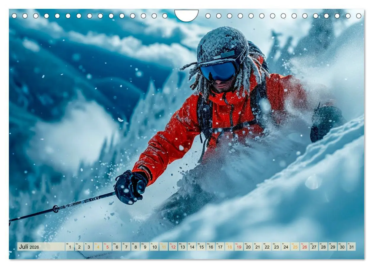 Bild: 9783457347287 | Skifahren - tolle Momente (Wandkalender 2026 DIN A4 quer), CALVENDO...