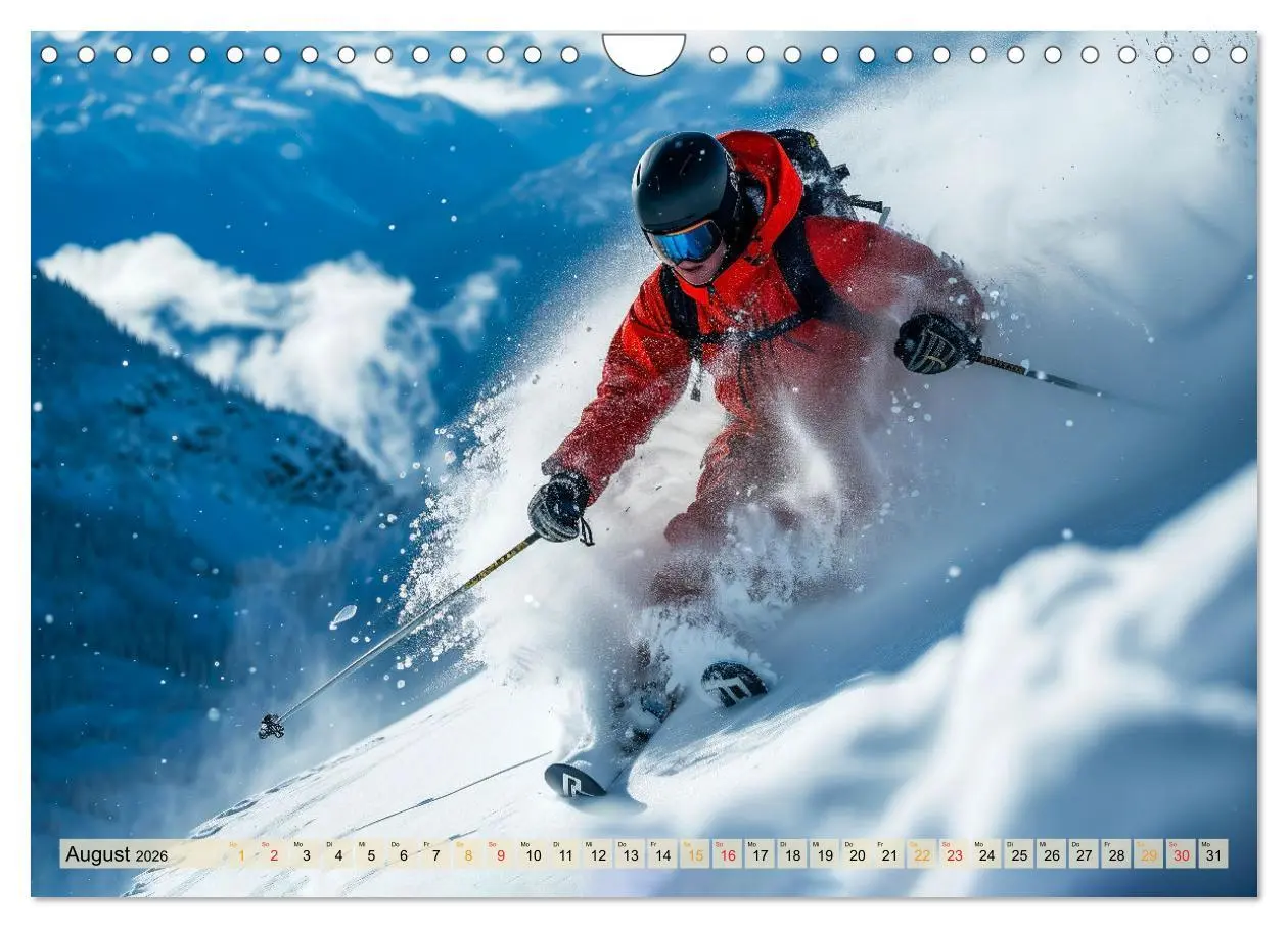 Bild: 9783457347287 | Skifahren - tolle Momente (Wandkalender 2026 DIN A4 quer), CALVENDO...