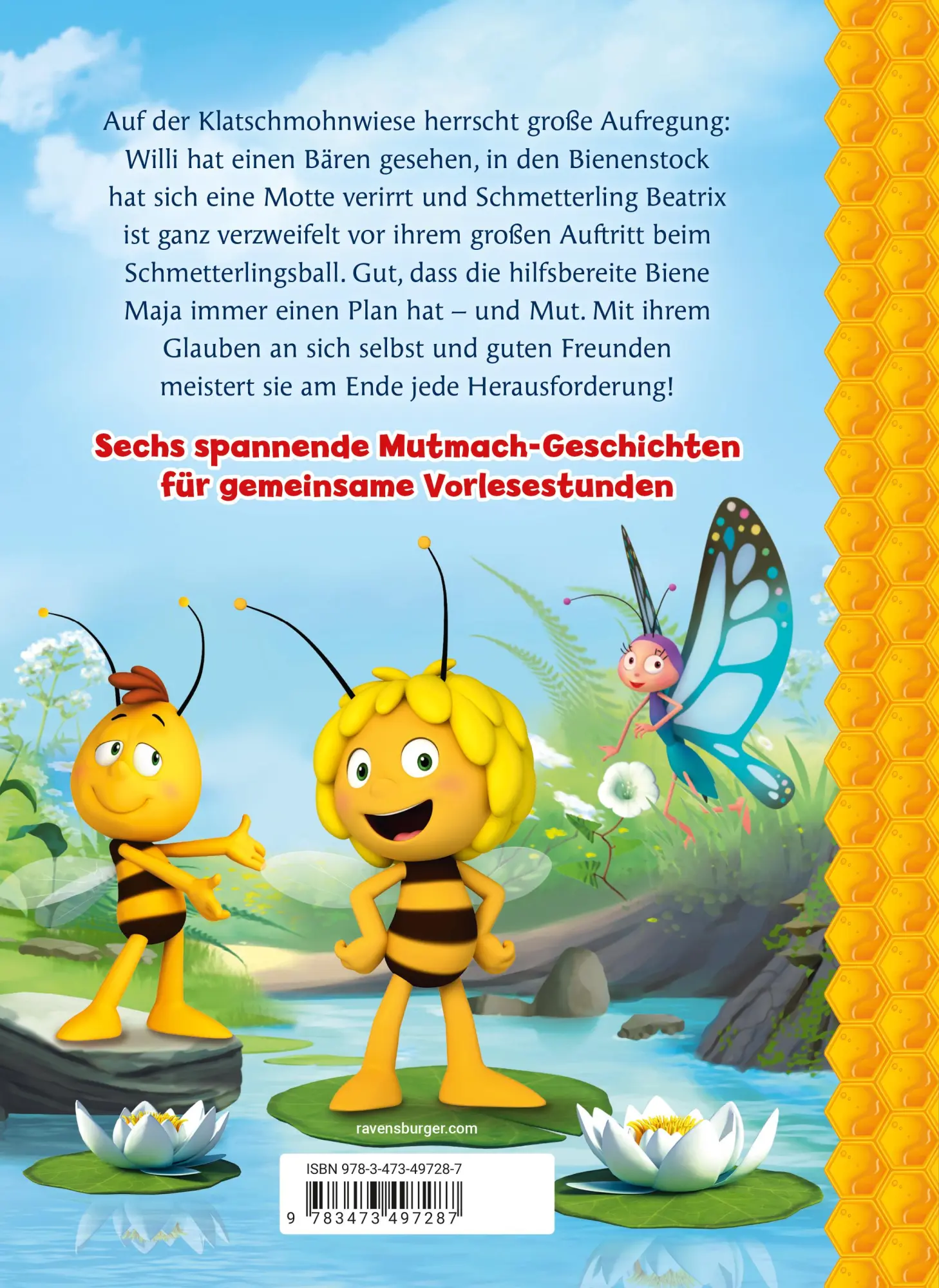 Rückseite: 9783473497287 | Die Biene Maja - Die schönsten Mutmach-Geschichten | Steffi Korda