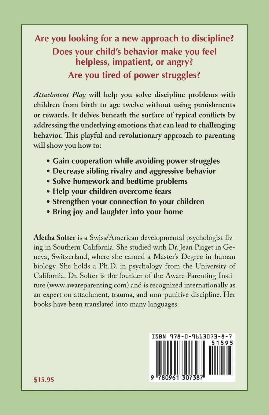 Rückseite: 9780961307387 | Attachment Play | Aletha Jauch Solter | Taschenbuch | Englisch | 2013