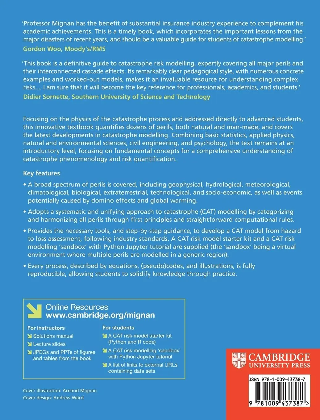 Rückseite: 9781009437387 | Introduction to Catastrophe Risk Modelling | Arnaud Mignan | Buch