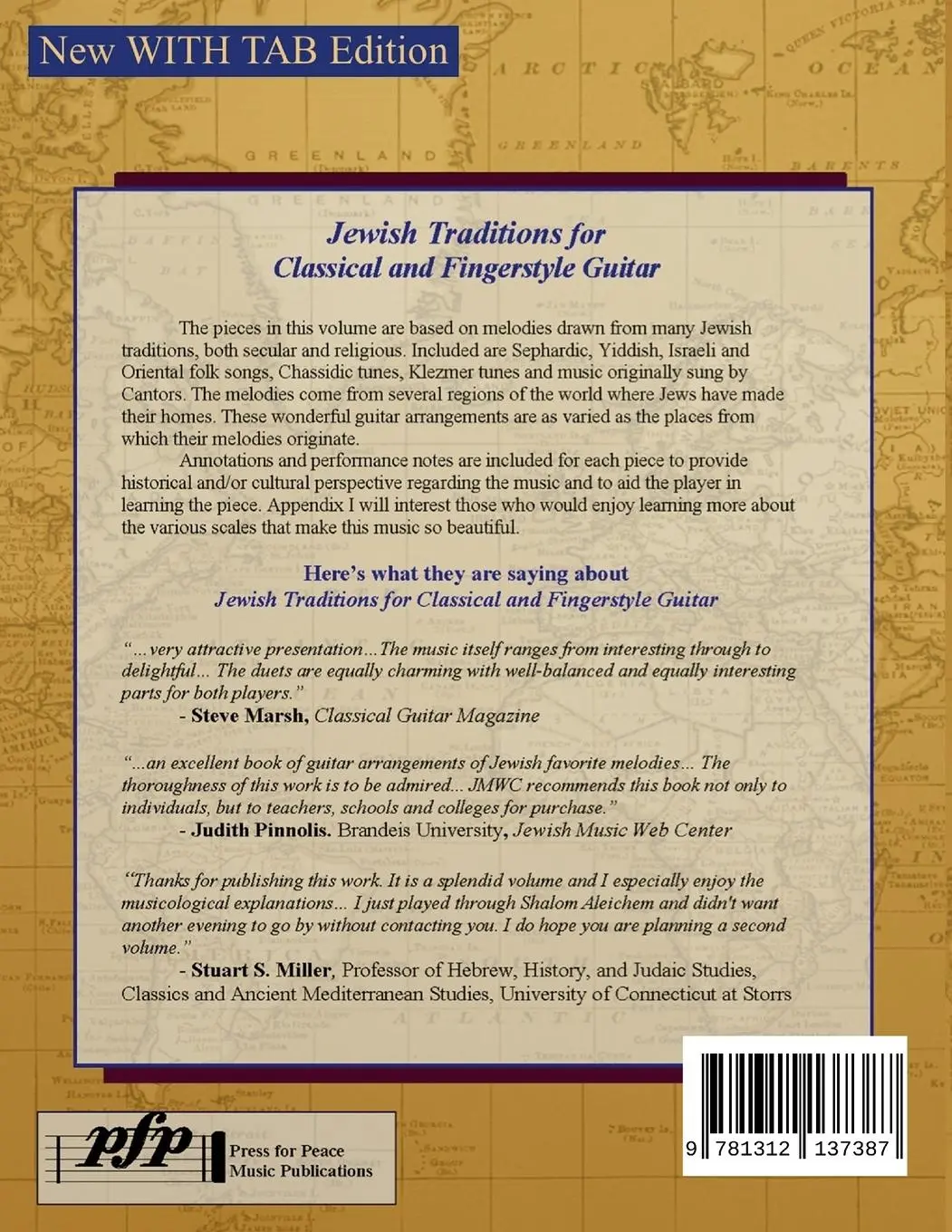 Rückseite: 9781312137387 | Jewish Traditions for Classical and Fingerstyle Guitar | Whitaker