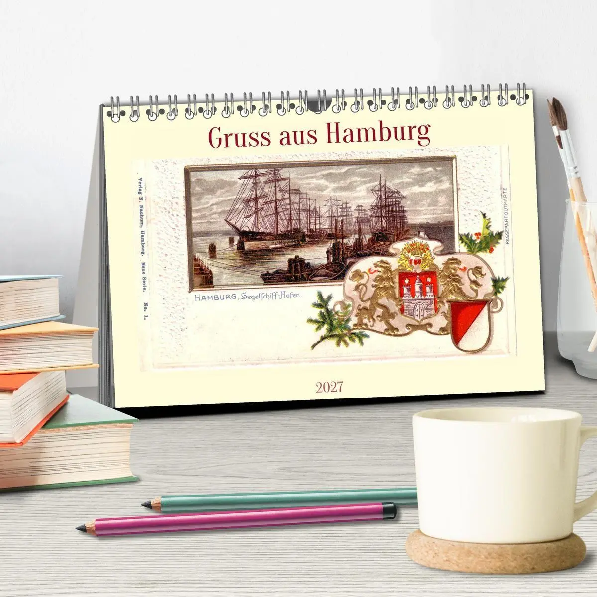 Bild: 9783569377387 | Gruss aus Hamburg (Tischkalender 2027 DIN A5 quer), CALVENDO...