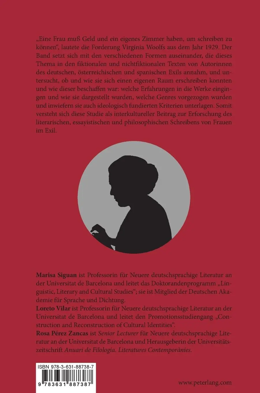 Rückseite: 9783631887387 | Schreiben im eigenen Zimmer: Studien zu Autorinnen und Werken des...