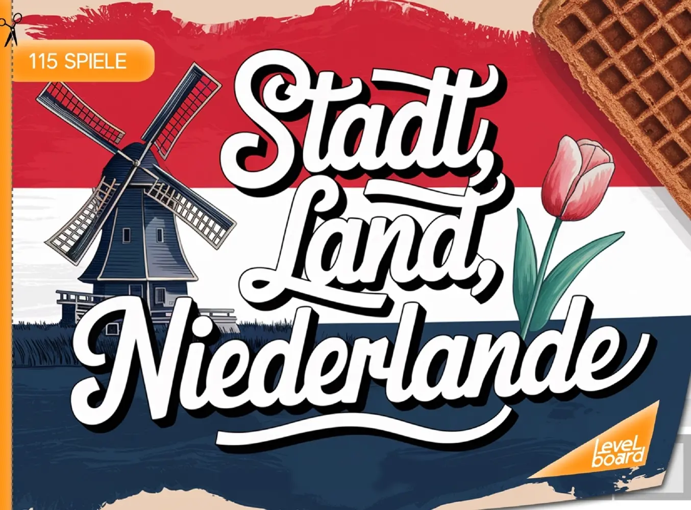 Cover: 9783693197387 | Stadt, Land, Niederlande - 115 Spielblöcke | levelBoard Spiele | Buch