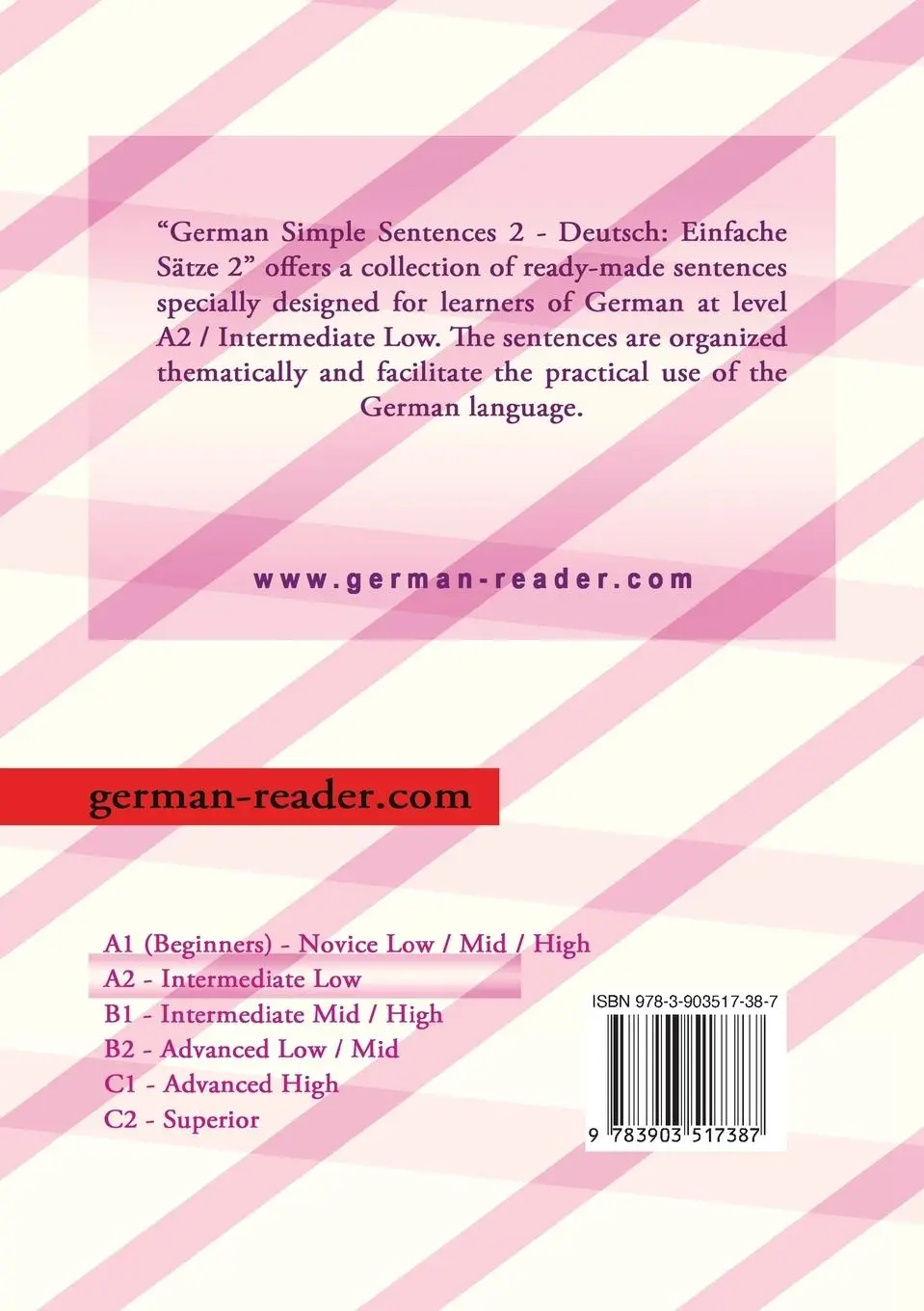 Rückseite: 9783903517387 | German Simple Sentences 2 | Klara Wimmer | Taschenbuch | German Reader