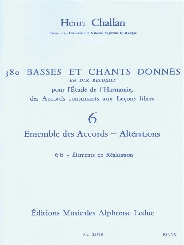 Cover: 9790046227387 | 380 basses et chants donnés vol.6b vol.06:ensemble des accords -...