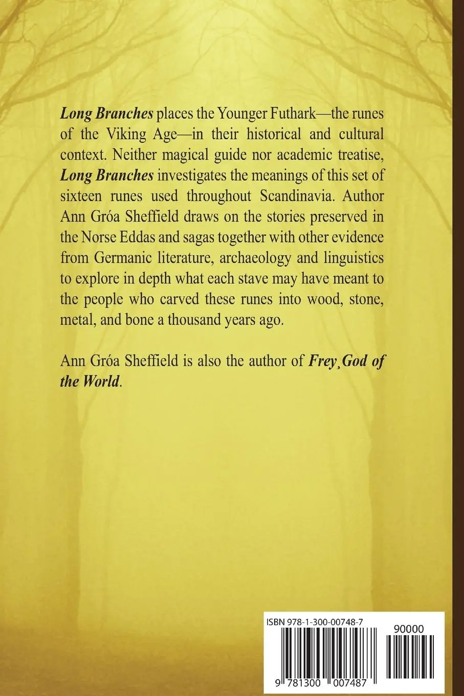 Rückseite: 9781300007487 | Long Branches | Runes of the Younger Futhark | Ann Groa Sheffield