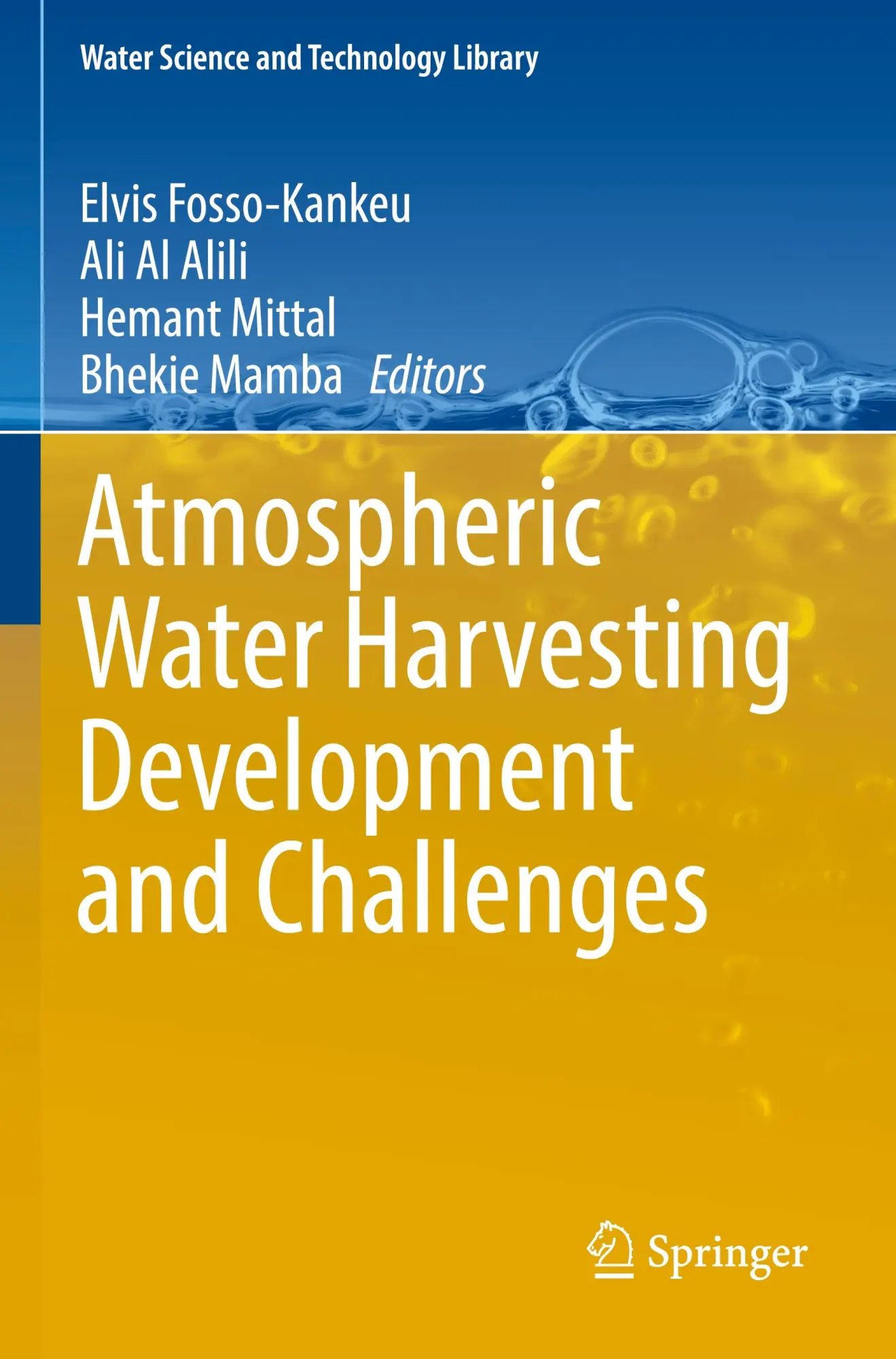 Cover: 9783031217487 | Atmospheric Water Harvesting Development and Challenges | Taschenbuch