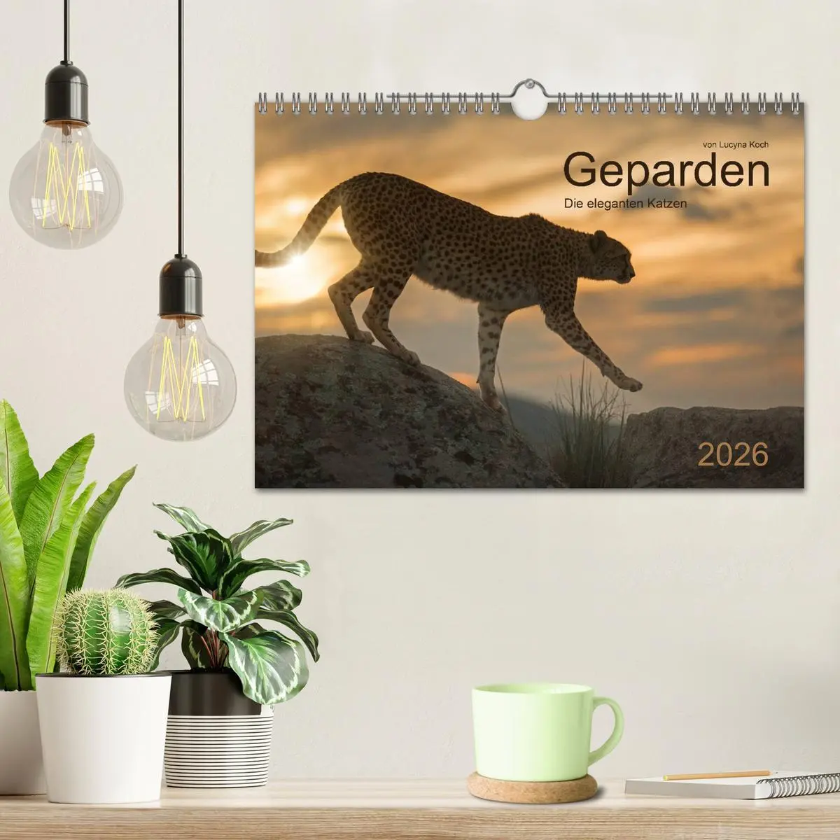 Bild: 9783457947487 | Geparden. Die eleganten Katzen. (Wandkalender 2026 DIN A4 quer),...