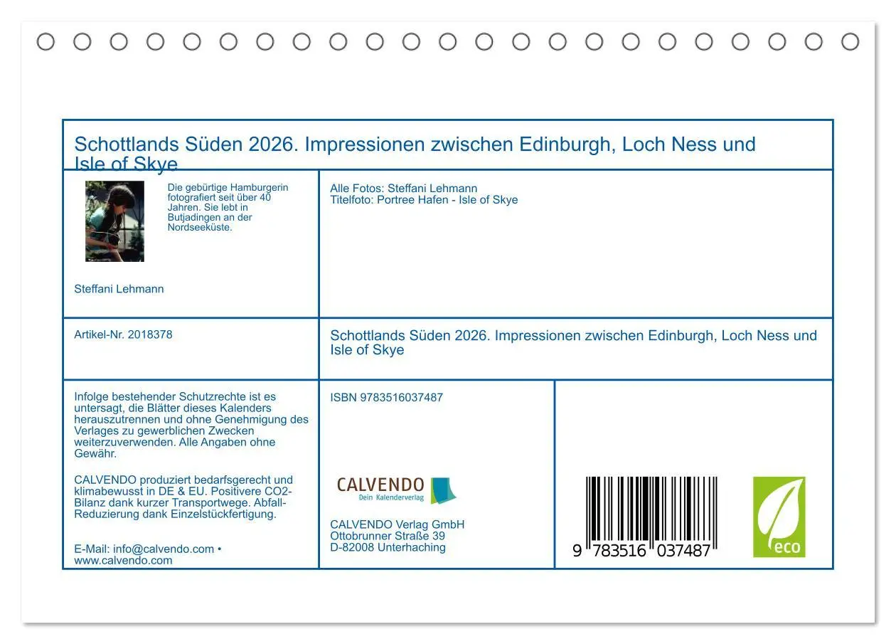 Bild: 9783516037487 | Schottlands Süden 2026. Impressionen zwischen Edinburgh, Loch Ness...