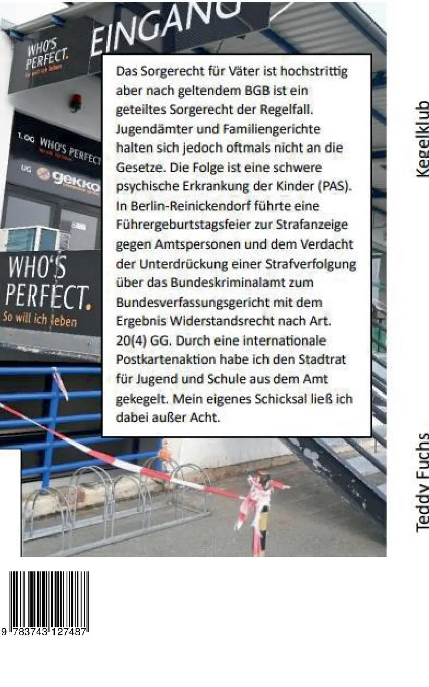 Rückseite: 9783743127487 | Kegelklub | Naziskandal in Berlin Reinickendorf | Teddy Fuchs | Buch