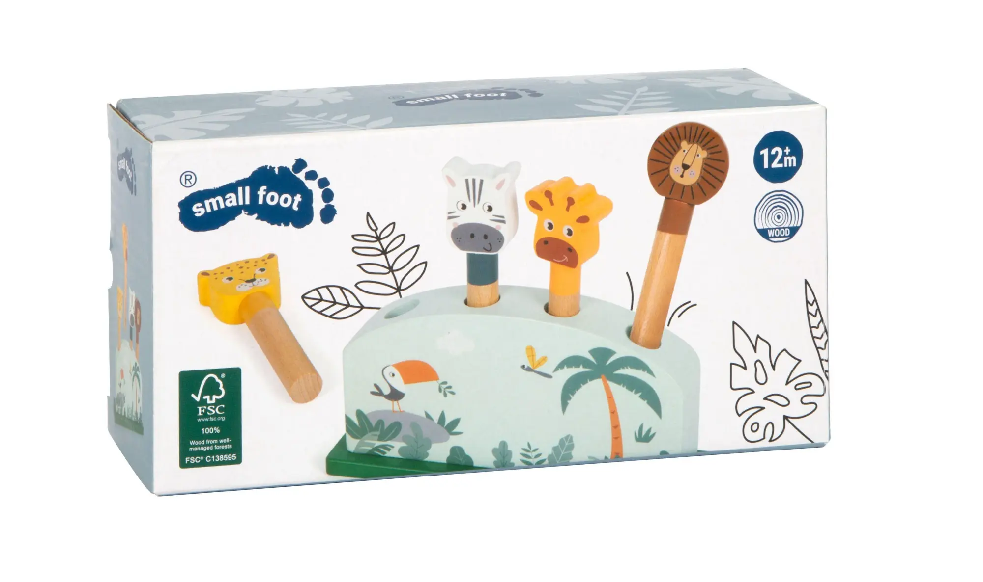 Bild: 4020972127587 | Steckspiel hüpfende Tiere "Safari" | Spiel | 12758 | Deutsch | 2025
