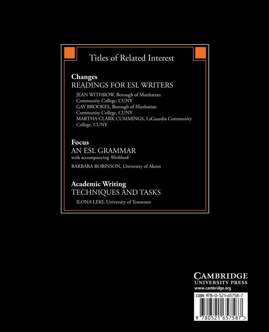 Rückseite: 9780521657587 | How English Works | A Grammar Handbook with Readings | Ann Raimes