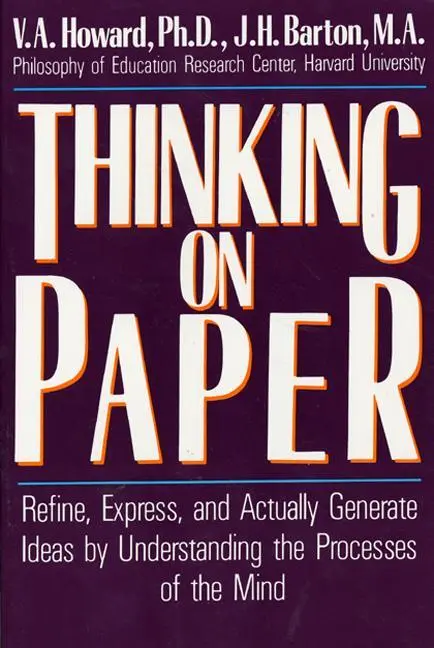 Cover: 9780688077587 | Thinking on Paper | V. A. Howard | Taschenbuch | Englisch | 1988