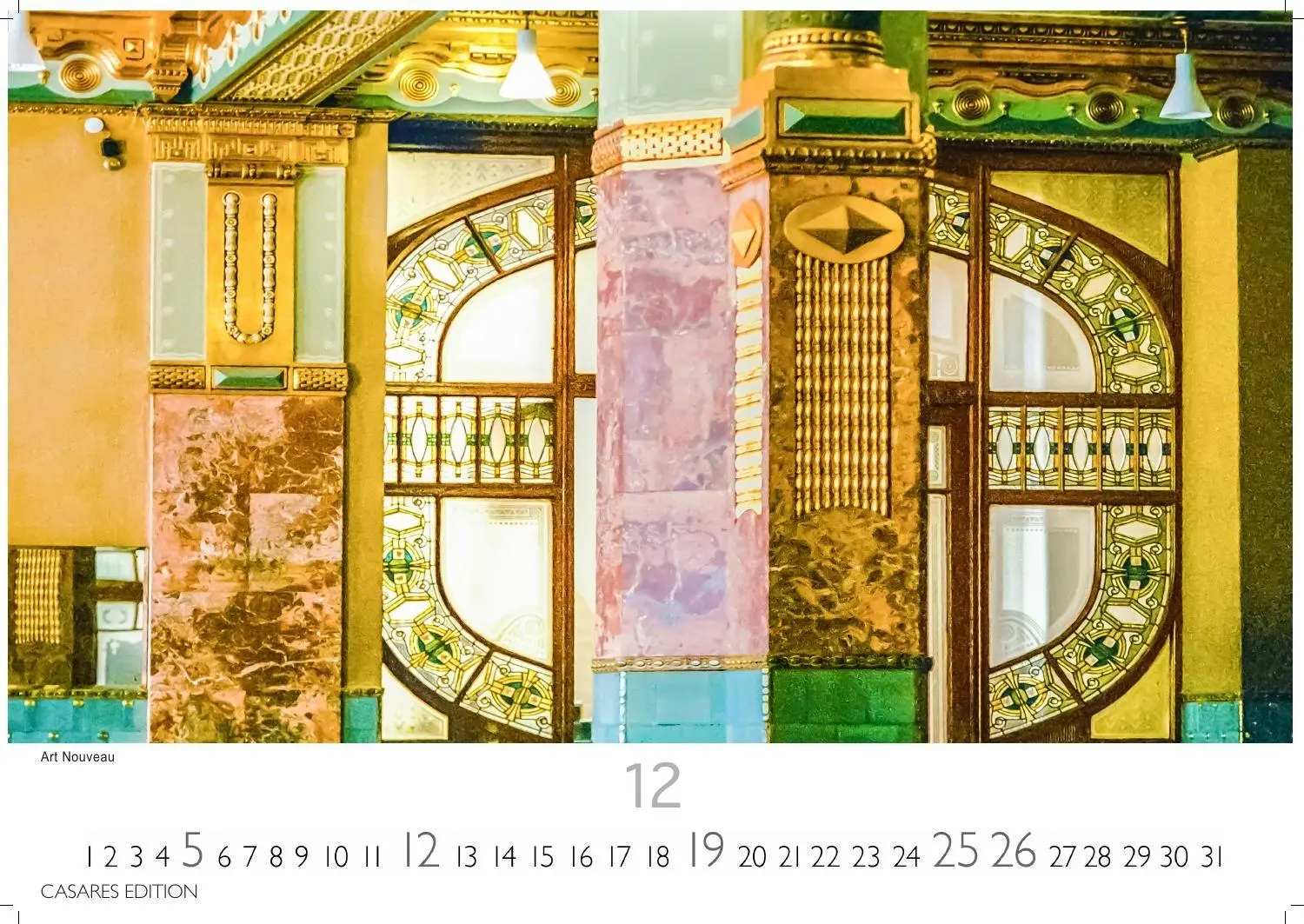 Bild: 9781835247587 | Jugendstil Kalender 2027 - Wandkalender Fotokalender Kunst 24x35cm...