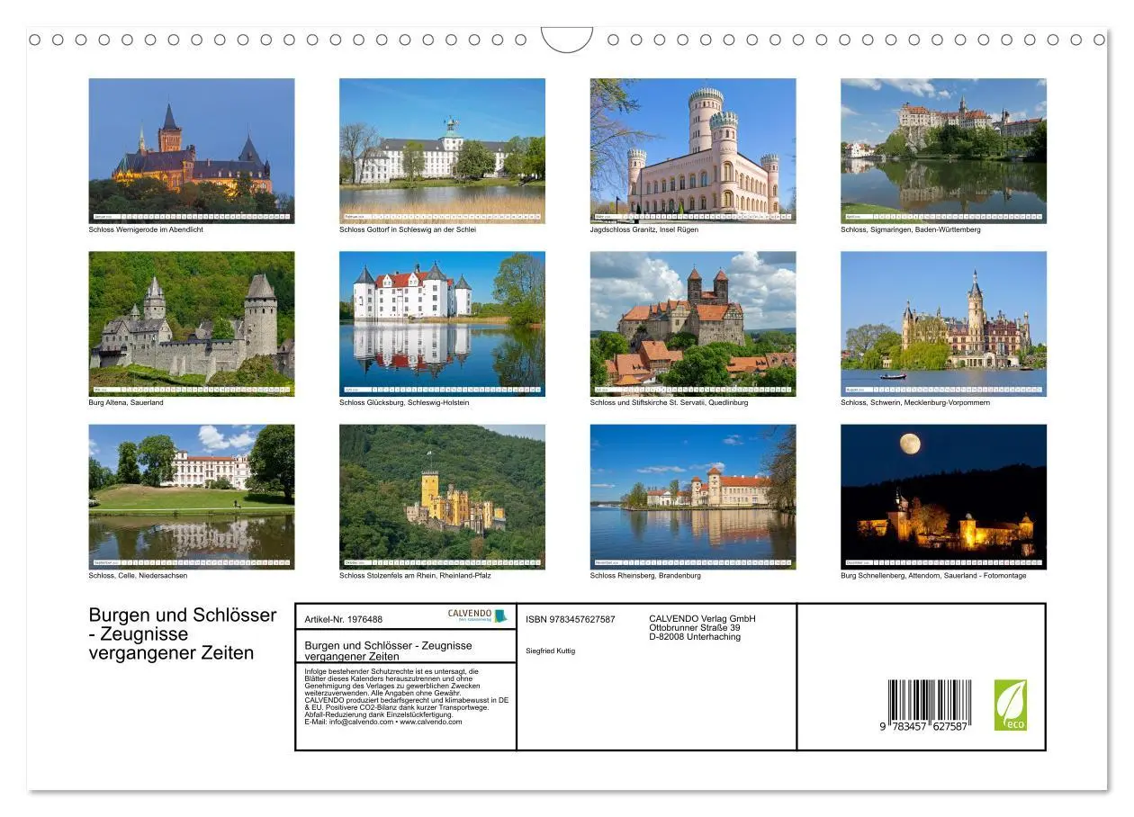 Bild: 9783457627587 | Burgen und Schlösser - Zeugnisse vergangener Zeiten (Wandkalender...