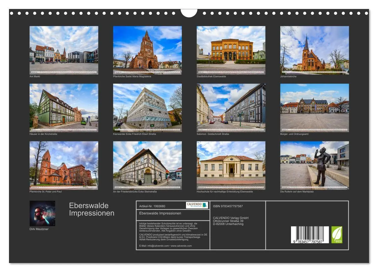 Bild: 9783457797587 | Eberswalde Impressionen (Wandkalender 2026 DIN A3 quer), CALVENDO...