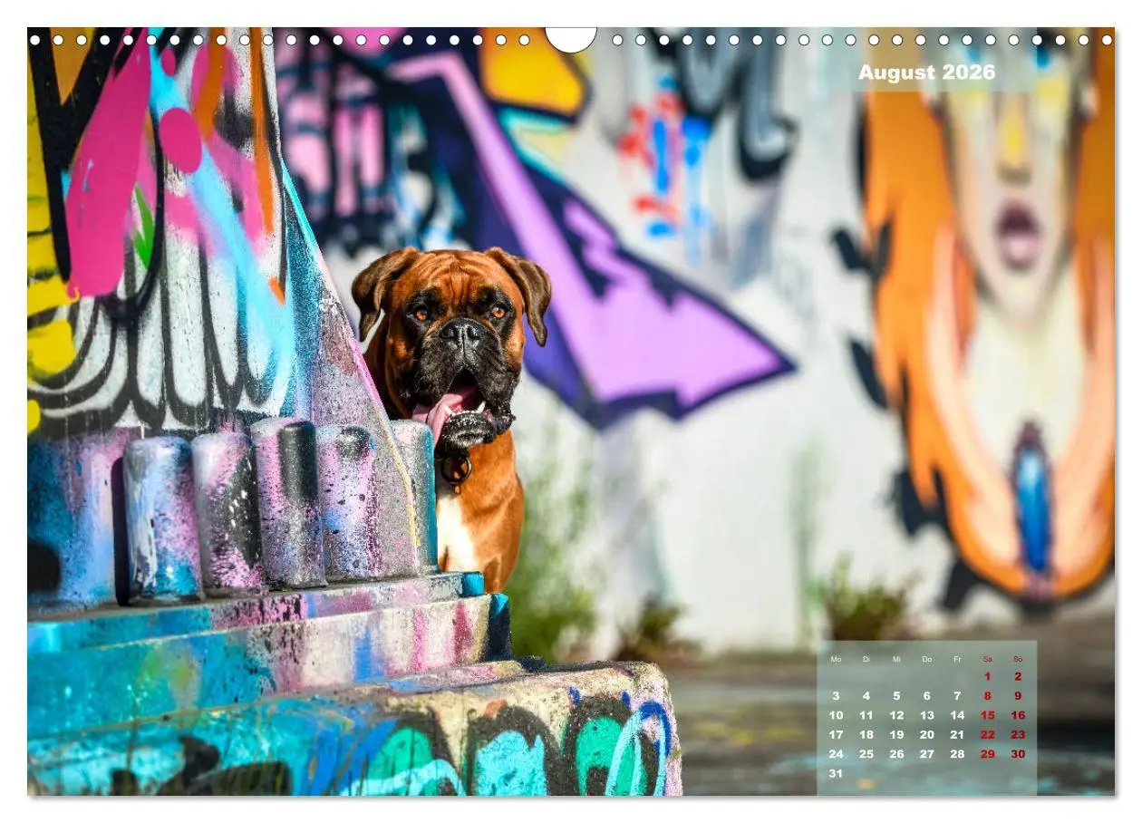 Bild: 9783457937587 | Typisch Boxer (Wandkalender 2026 DIN A3 quer), CALVENDO Monatskalender