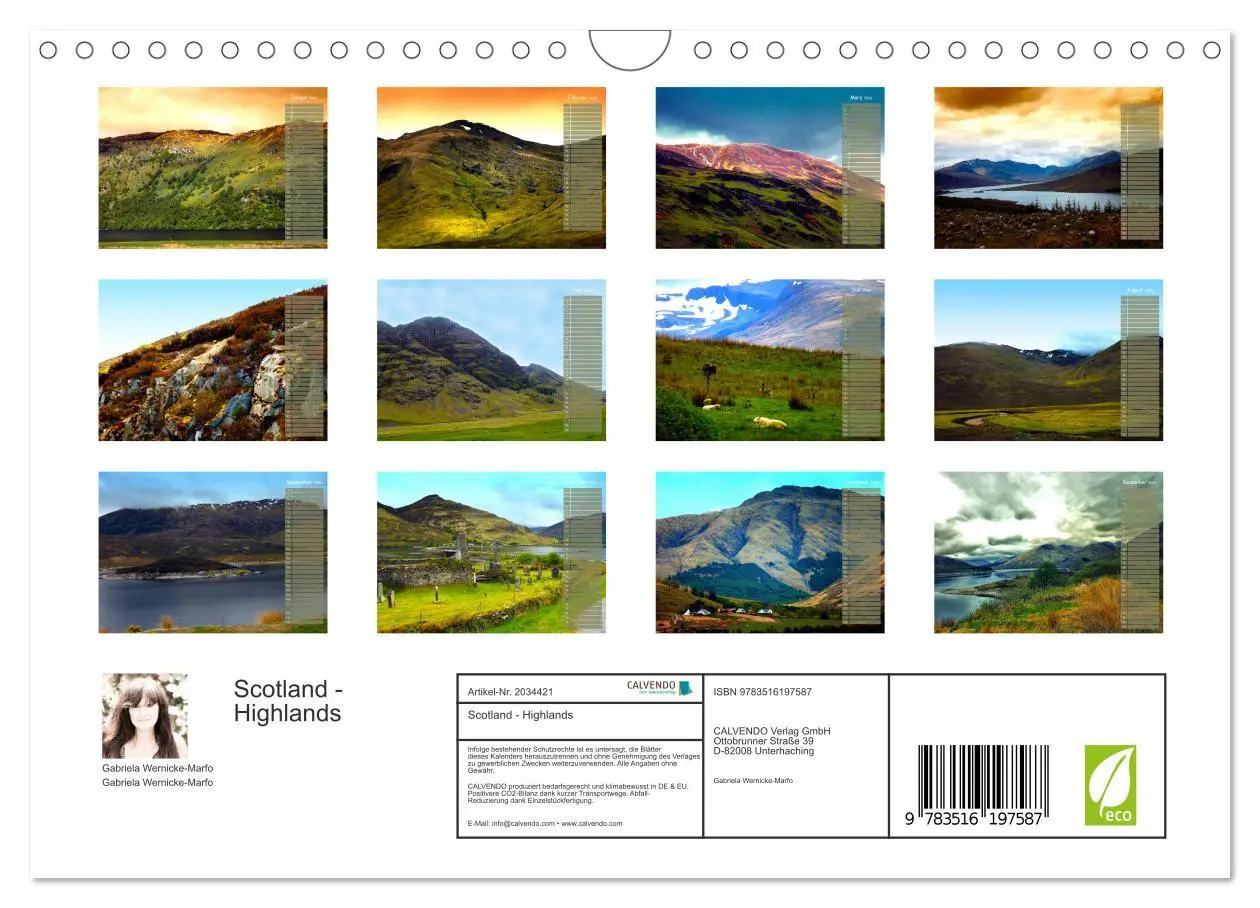 Bild: 9783516197587 | Scotland - Highlands (Wandkalender 2026 DIN A4 quer), CALVENDO...