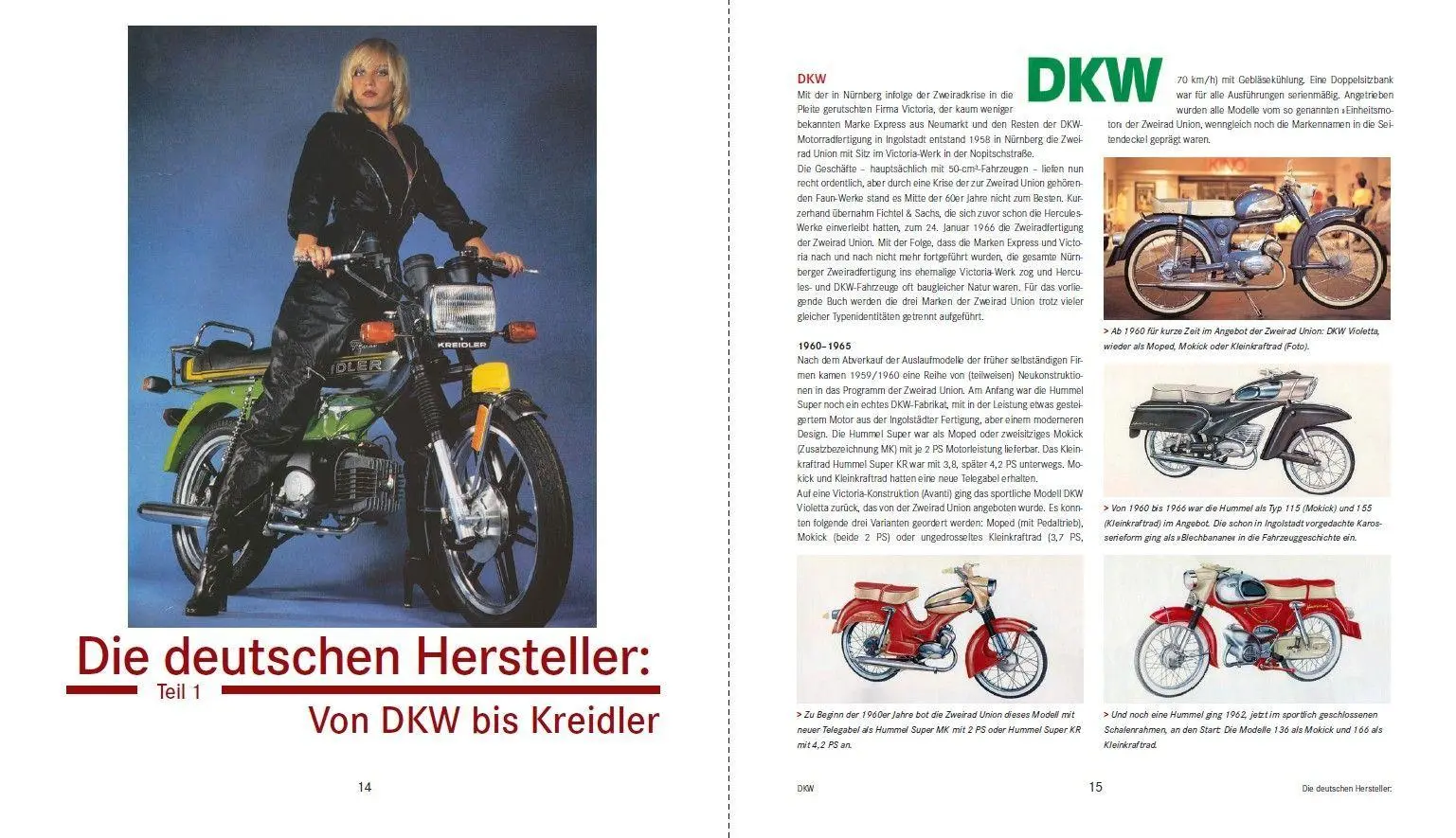 Bild: 9783613047587 | Mokicks und Kleinkrafträder in Deutschland | 1960 - 2000 | Rönicke