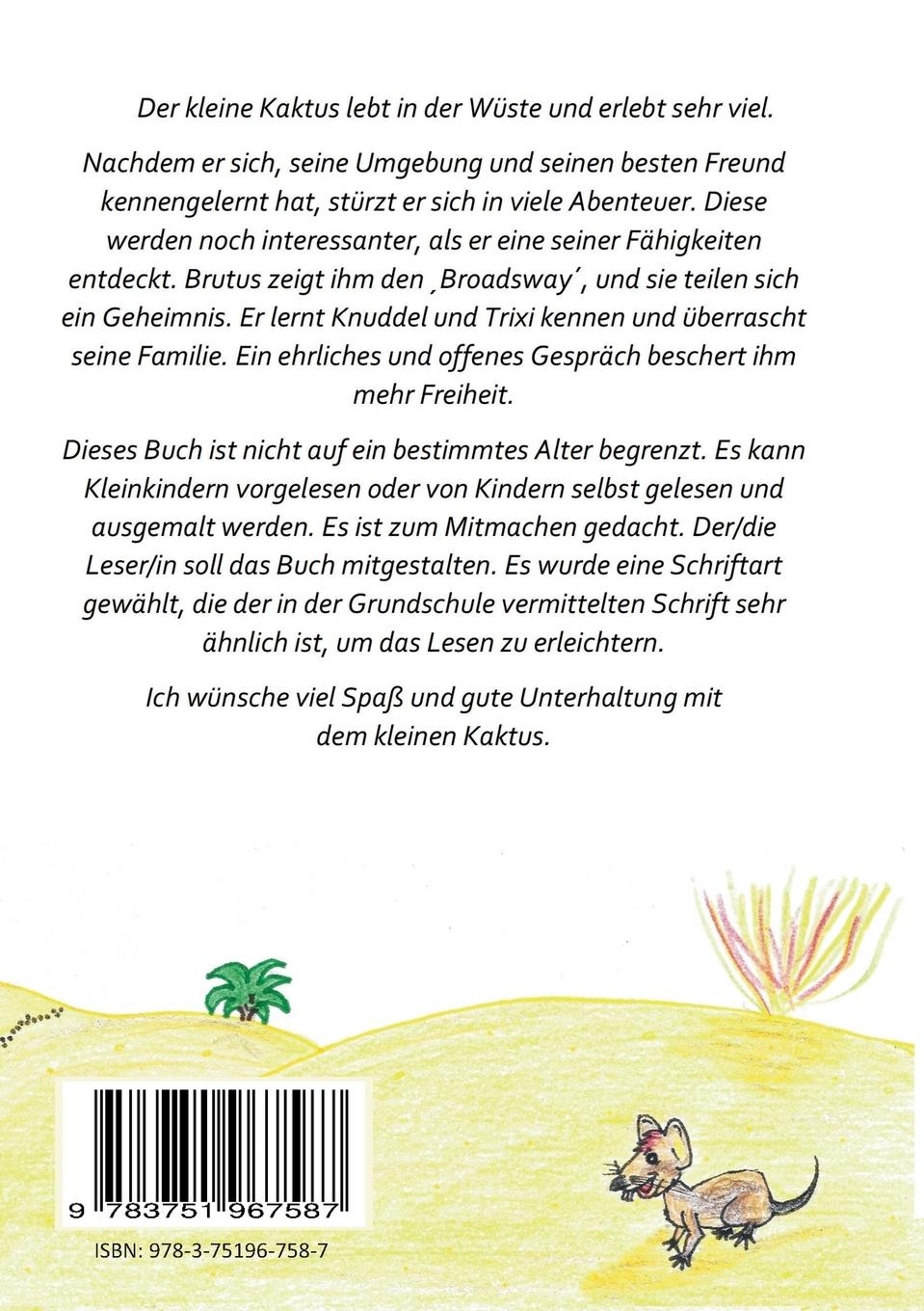 Rückseite: 9783751967587 | Der kleine Kaktus | Tanja de la Vigne | Taschenbuch | Paperback | 2020