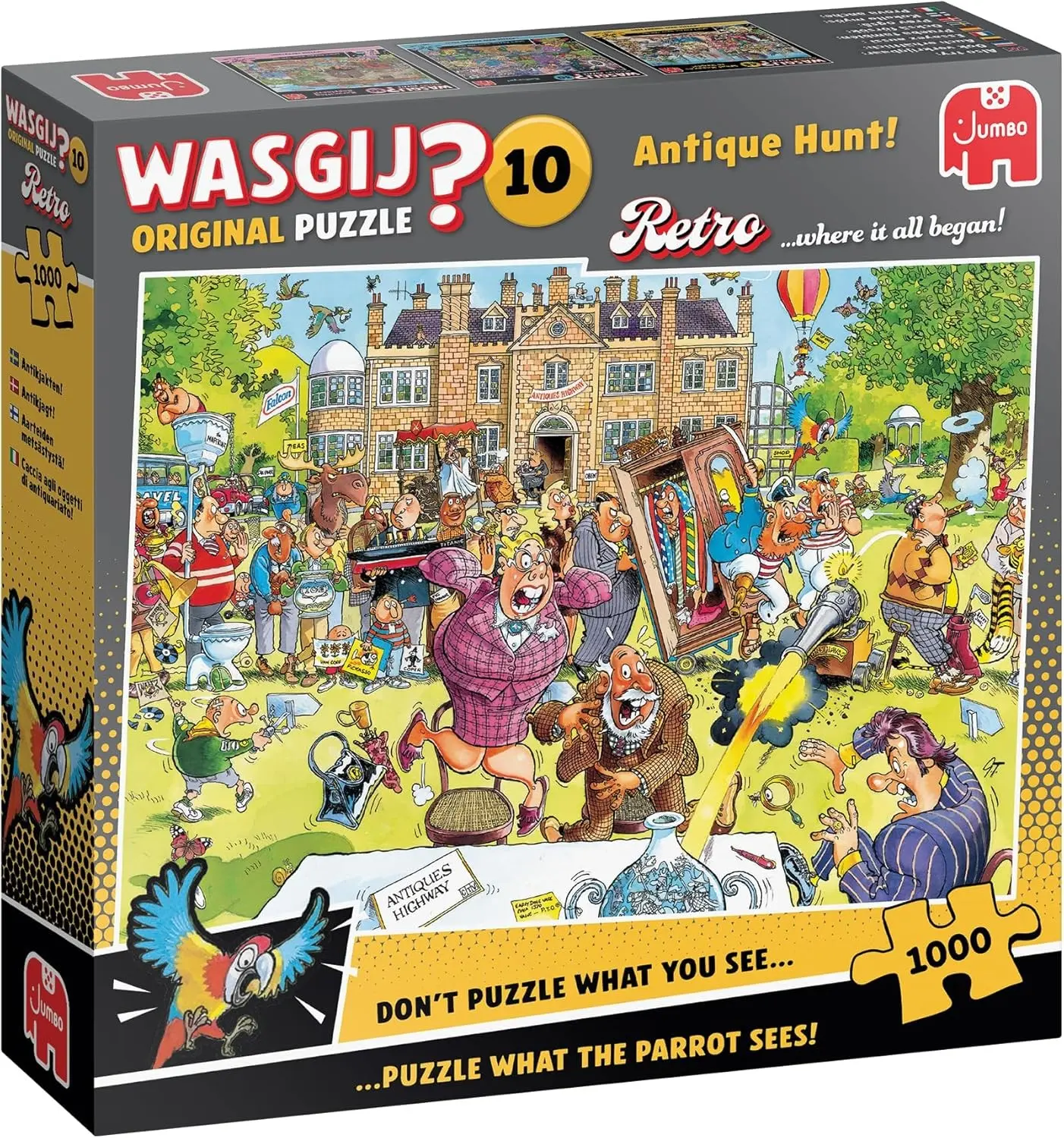 Cover: 8721017607687 | Wasgij Retro Original 10 - Antiquitätenjagd - Puzzle 1000 Teile | 2026