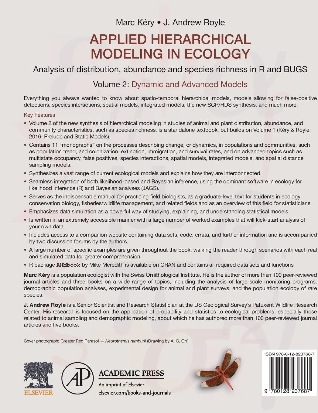 Rückseite: 9780128237687 | Applied Hierarchical Modeling in Ecology: Analysis of Distribution,...