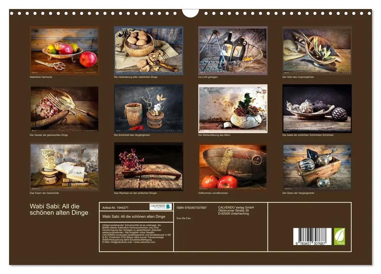 Bild: 9783457307687 | Wabi Sabi: All die schönen alten Dinge (Wandkalender 2026 DIN A3...