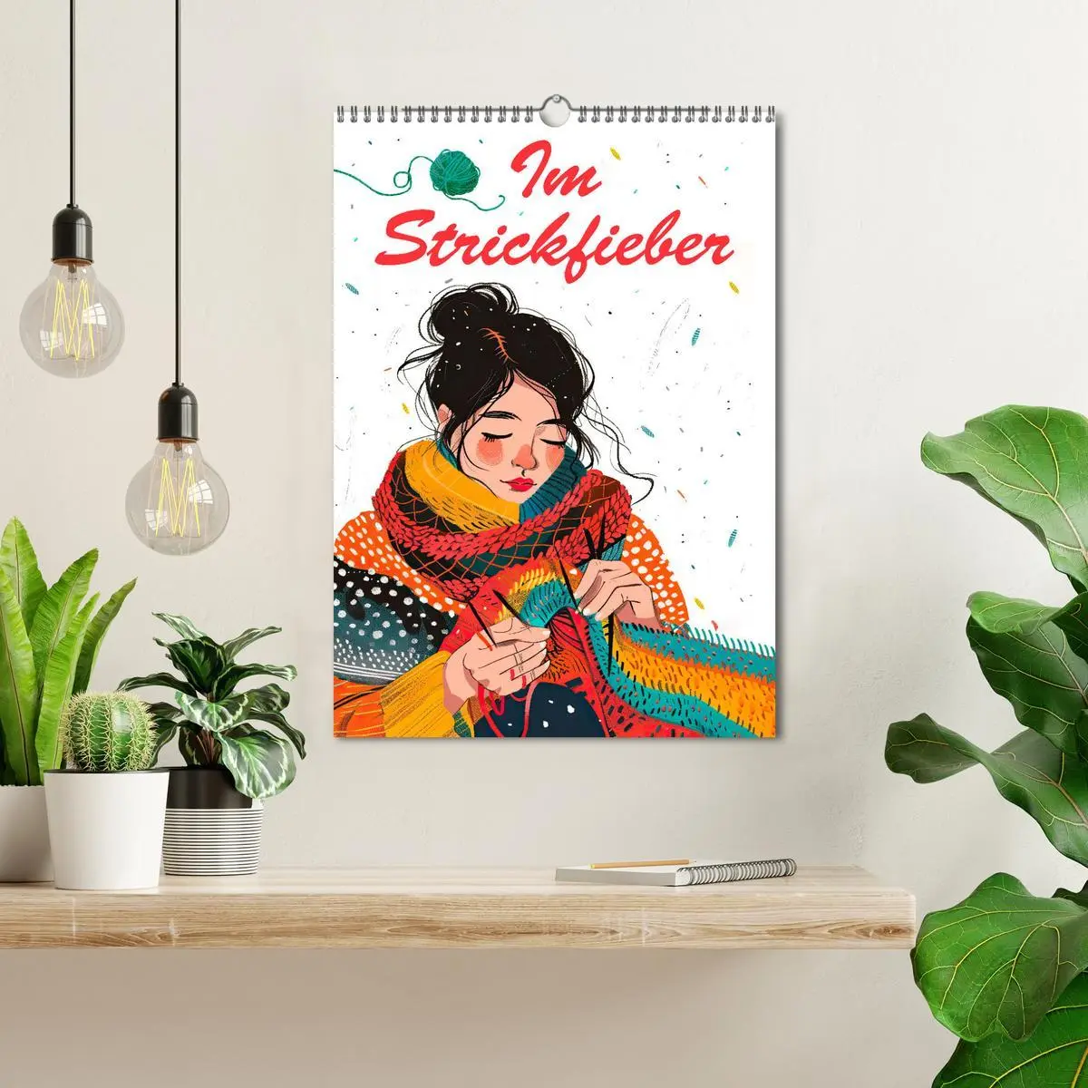 Bild: 9783516257687 | Im Strickfieber (Wandkalender 2026 DIN A3 hoch), CALVENDO...