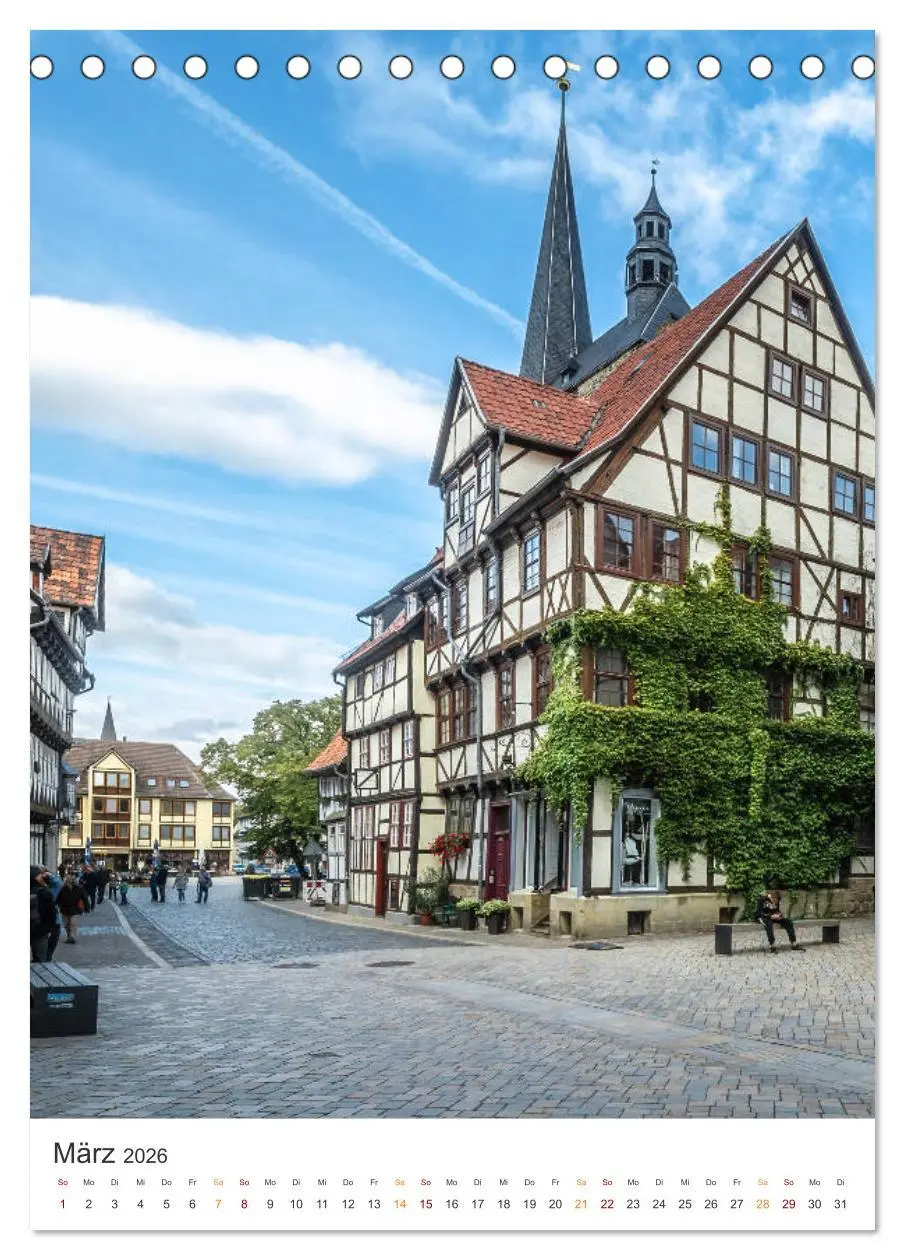 Bild: 9783516327687 | Altstadt Quedlinburg (Tischkalender 2026 DIN A5 hoch), CALVENDO...