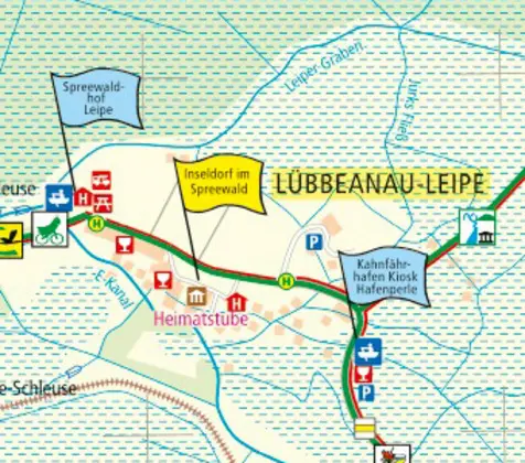 Bild: 9783747307687 | Publicpress Rad- und Wanderkarte Burg, Lübbenau im Oberspreewald...