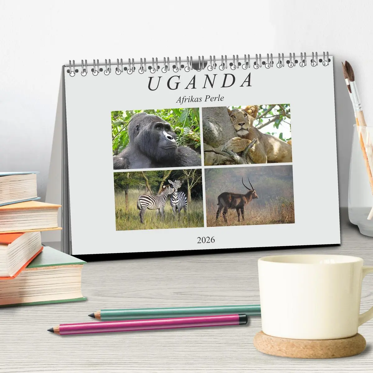Bild: 9783457917787 | Afrikas Perle Uganda (Tischkalender 2026 DIN A5 quer), CALVENDO...