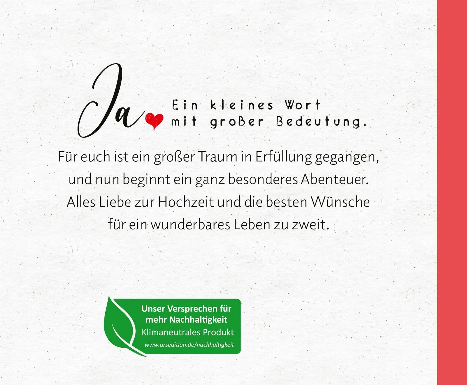 Rückseite: 9783845857787 | Alles Gute zu eurer Hochzeit. Feiert eure Liebe! | Buch | 48 S. | 2024