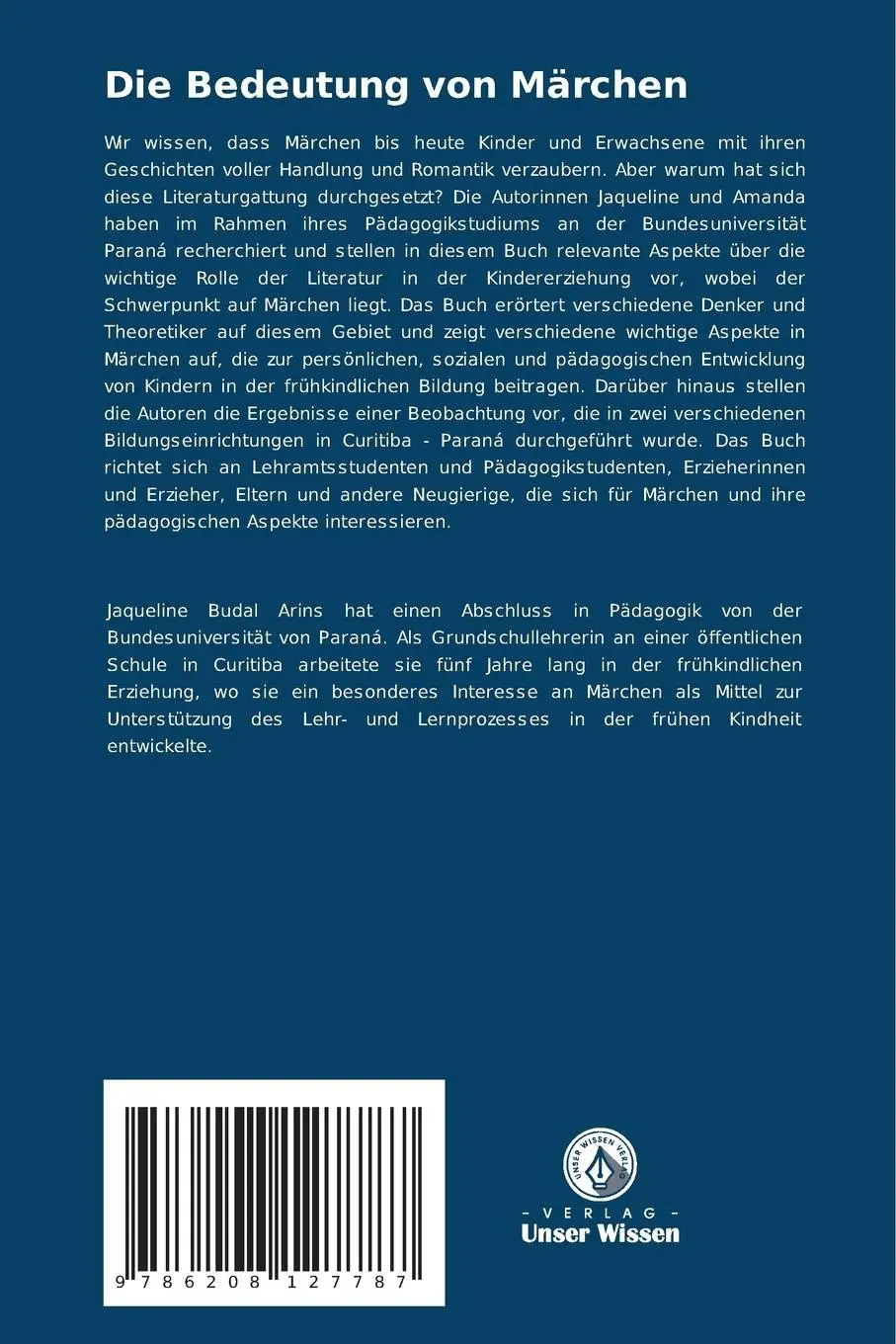 Rückseite: 9786208127787 | Die Bedeutung von Märchen | Jaqueline Budal Arins (u. a.) | Buch