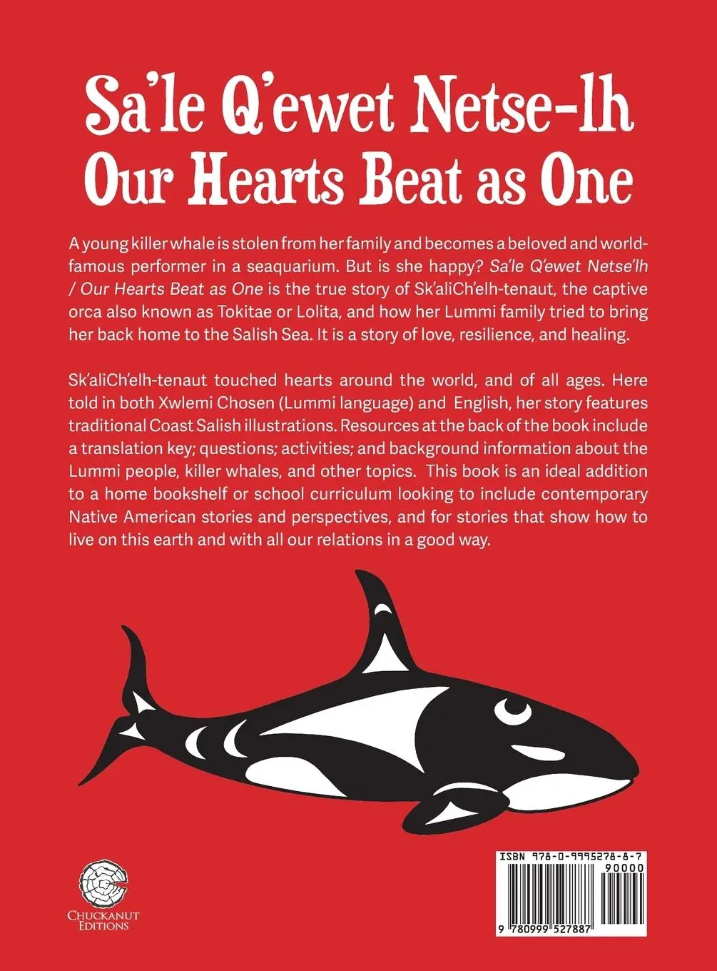 Rückseite: 9780999527887 | Our Hearts Beat as One (Sa'le Q'ewet Netse-lh) | Trimingham (u. a.)