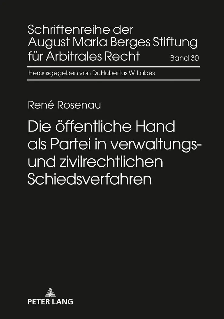 Cover: 9783631767887 | Die öffentliche Hand als Partei in verwaltungs- und...