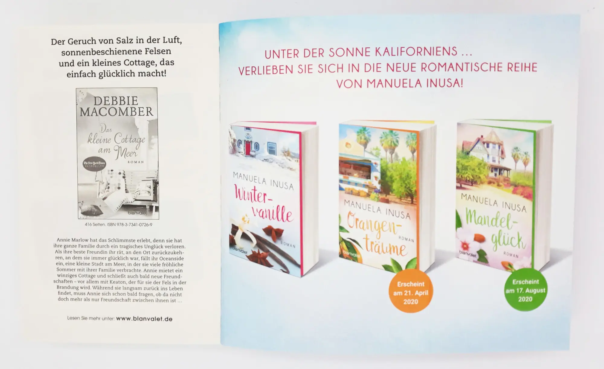 Bild: 9783734107887 | Wintervanille | Roman | Manuela Inusa | Taschenbuch | 480 S. | Deutsch