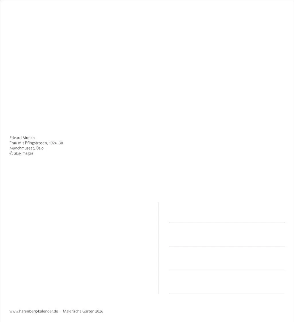 Bild: 9783840037887 | Malerische Gärten Postkartenkalender 2026 - Kalender mit 53...