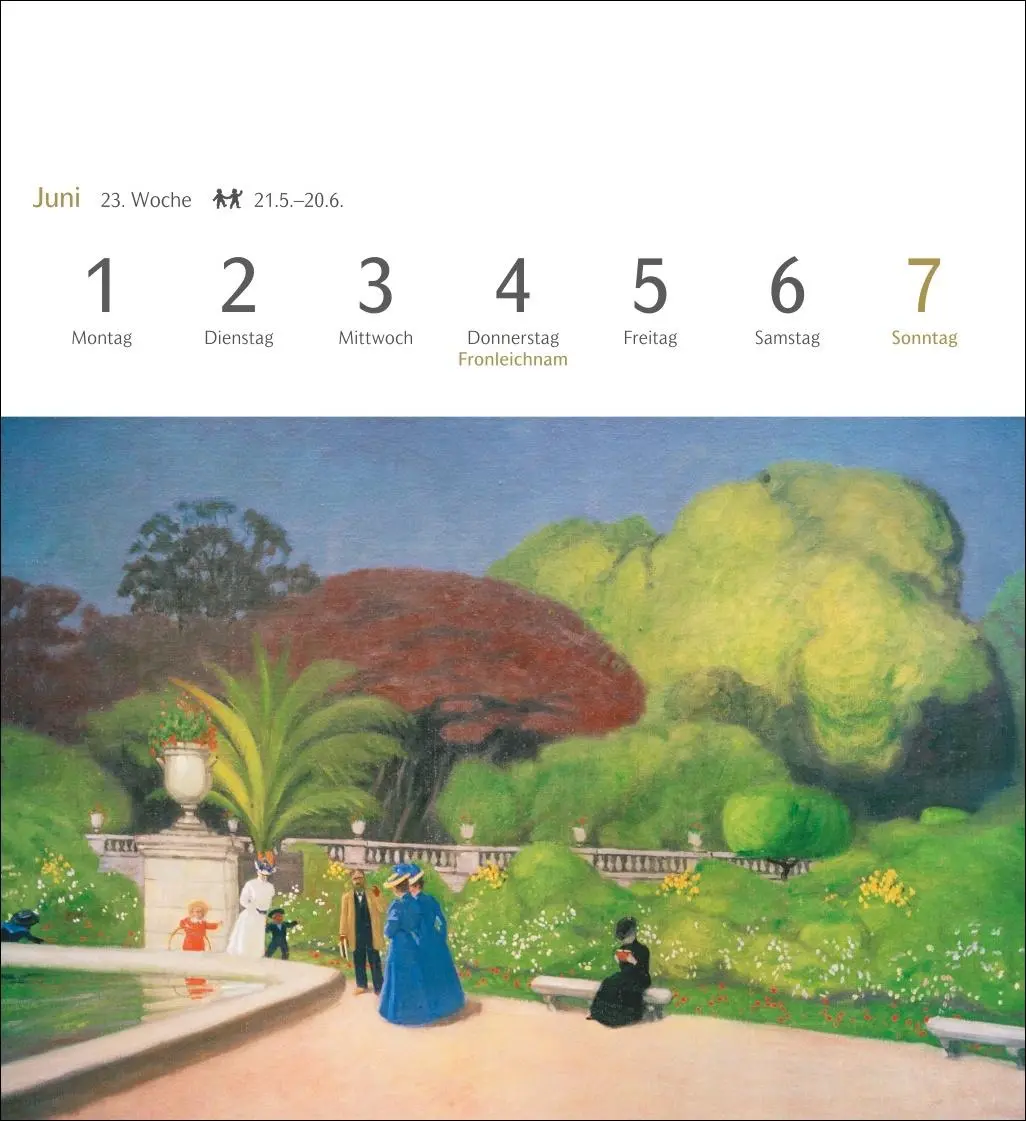 Bild: 9783840037887 | Malerische Gärten Postkartenkalender 2026 - Kalender mit 53...