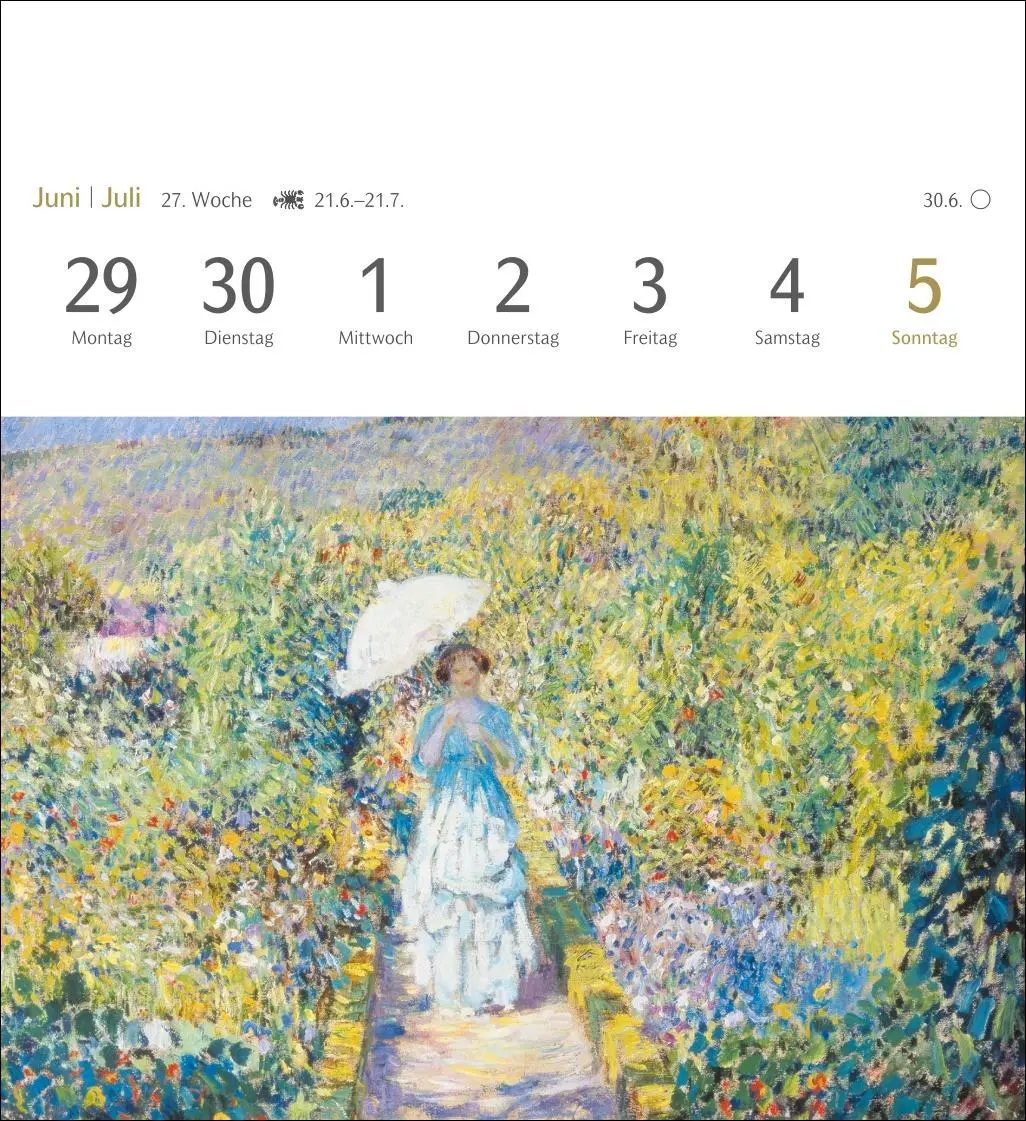 Bild: 9783840037887 | Malerische Gärten Postkartenkalender 2026 - Kalender mit 53...