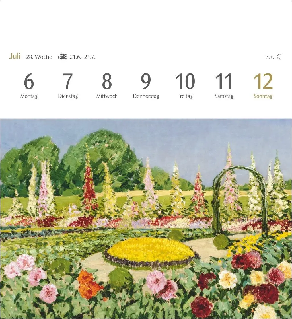 Bild: 9783840037887 | Malerische Gärten Postkartenkalender 2026 - Kalender mit 53...