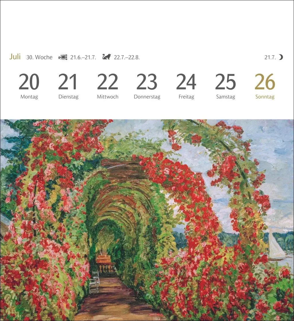 Bild: 9783840037887 | Malerische Gärten Postkartenkalender 2026 - Kalender mit 53...