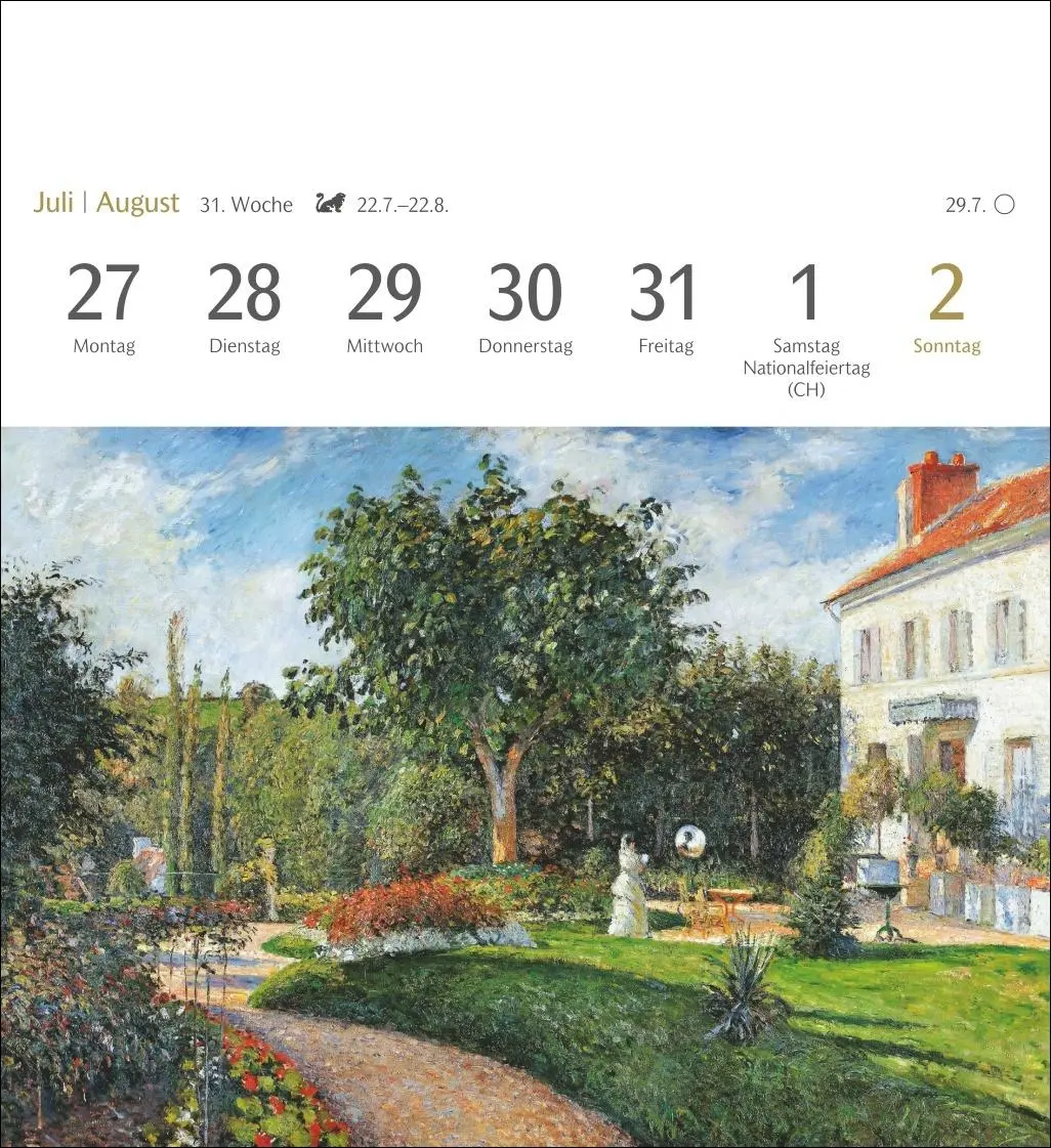 Bild: 9783840037887 | Malerische Gärten Postkartenkalender 2026 - Kalender mit 53...