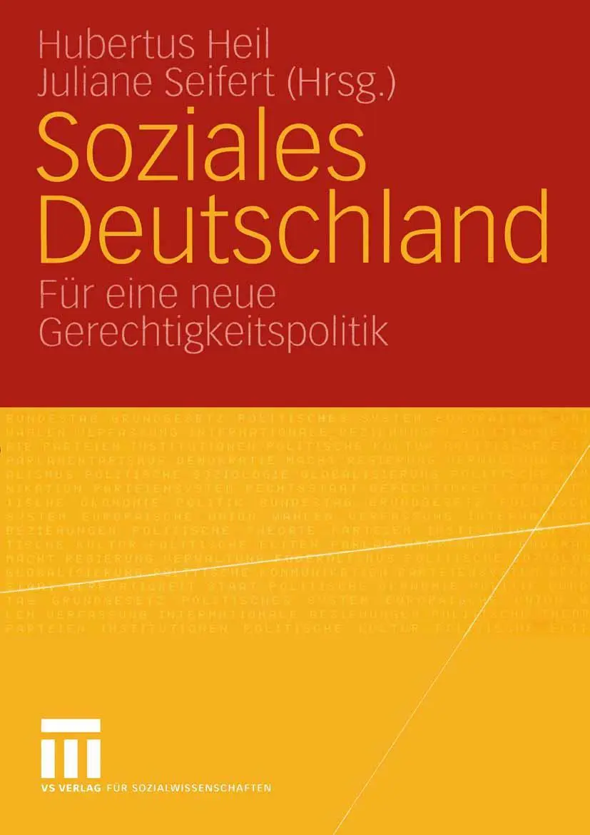 Cover: 9783531147987 | Soziales Deutschland | Für eine neue Gerechtigkeitspolitik | Buch